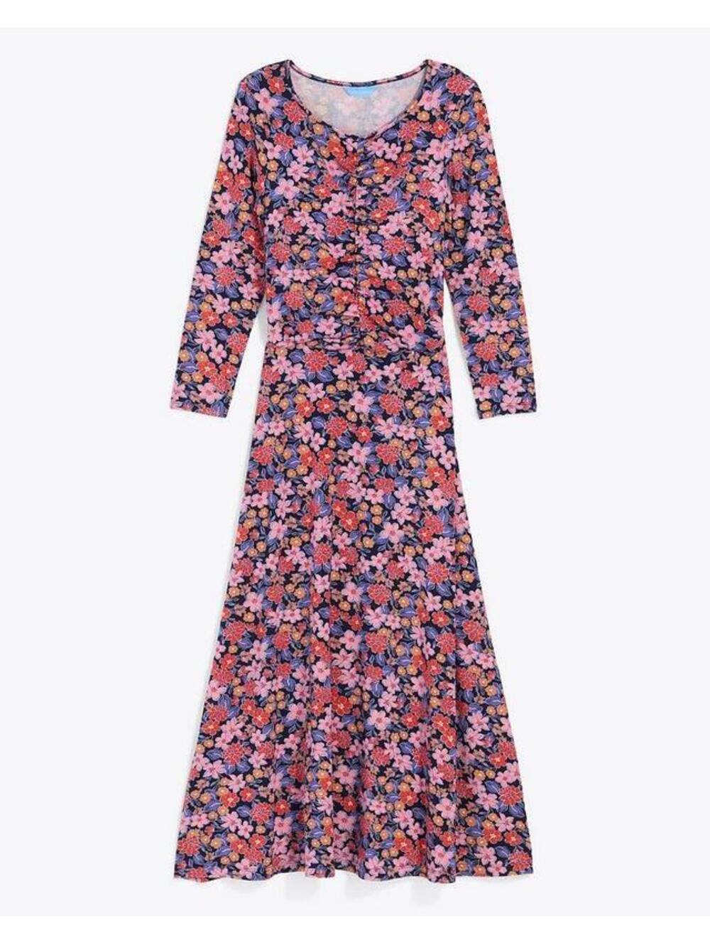 Draper james Julia Midi floral spring Dress in Abstract Dahlia size Medium